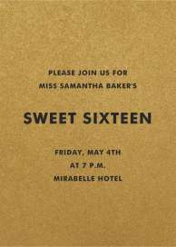 Fort Knox - Sweet 16 Invitation by Paperless Post