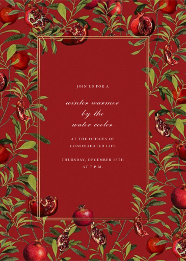 Grenadine - Corporate Holiday Party Invitation by Oscar de la Renta
