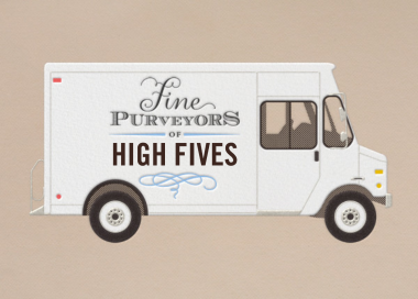 Delivery Truck - Congratulations Card by Paperless Post