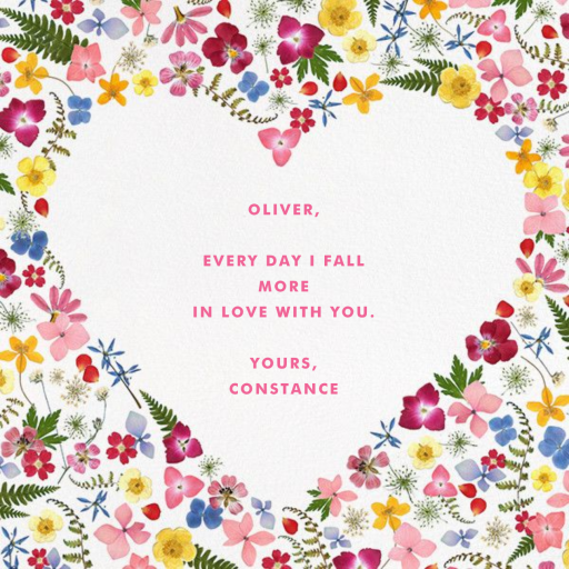 Love is in Bloom - Valentine's Day Card by Paperless Post - Back