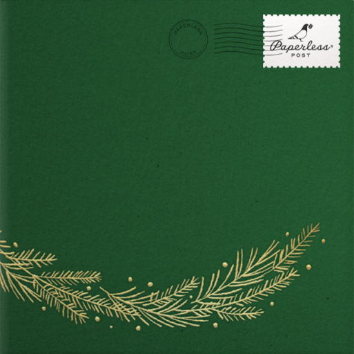 Forsythia Branch - Paperless Post Envelope