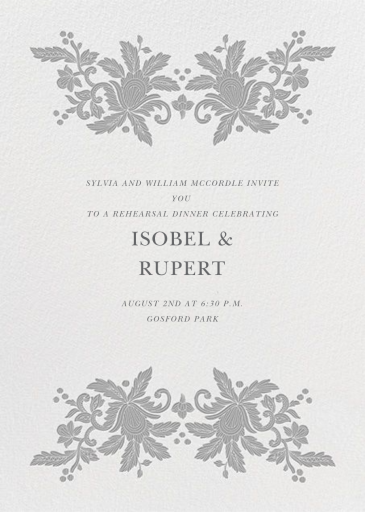 Leaf Lace I Save The Date by Oscar de la Renta