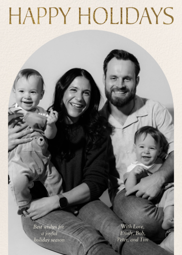 Photo Arch Holiday Card