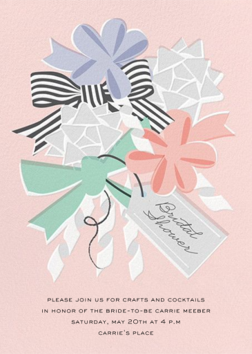 Bow-quet - Bridal Shower Invitation by Cheree Berry Paper & Design