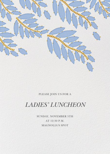 Cabochon Leaves - Invitation by Oscar de la Renta
