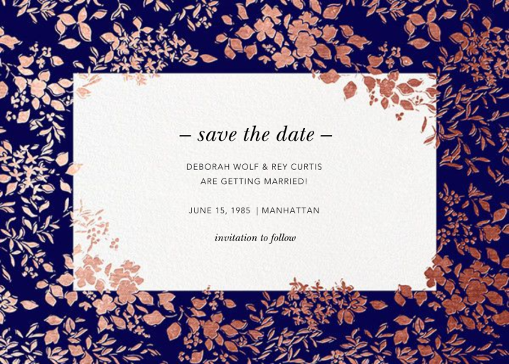 Richmond Park (Save the Date) - Save the Date by Oscar de la Renta