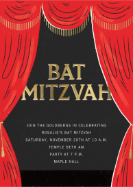 Putting on the Mitz - Bar & Bat Mitzvah Invitation by Paperless Post
