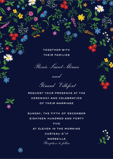 Midnight Garden - Wedding Invitation by kate spade new york