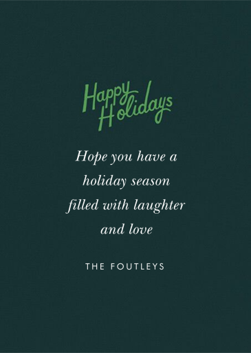 Holiday Tree Farm Photo by Rifle Paper Co. - Back