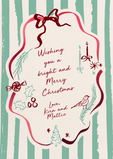 Holiday Charms - Christmas Card by Pulp Templates Co.