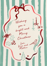 Holiday Charms - Christmas Card by Pulp Templates Co.