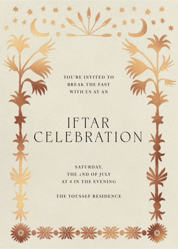 Golden Oasis - Ramadan & Eid Invitation by Jungalow