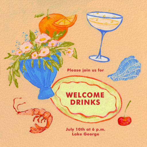 Orange Dinner Party by Iris + Marie