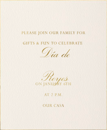 The Magi - Día de Reyes Invitation by Paperless Post - Back