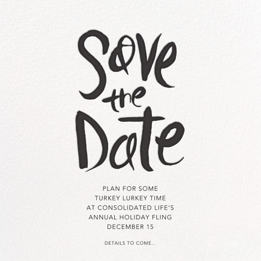 Ink Save The Date by Linda and Harriett