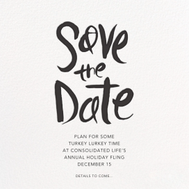 Ink Save The Date by Linda and Harriett