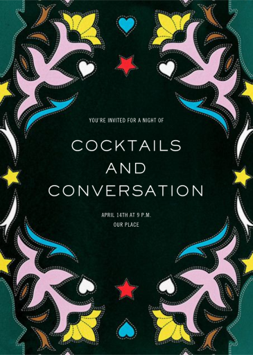 Showmanship - Birthday Invitation by Mary Katrantzou