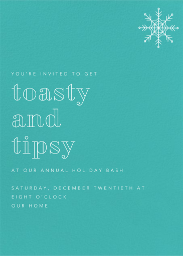 Persian Green - Holiday Party Invitation by Paperless Post
