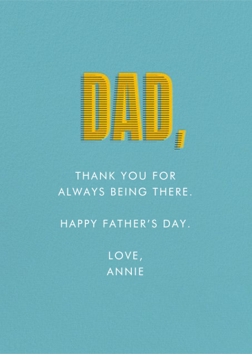 Earned Your Stripes - Father's Day Card by Paperless Post - Back