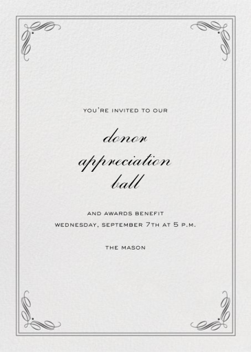 Regency Tall - Appreciation Event Invitation by Paperless Post