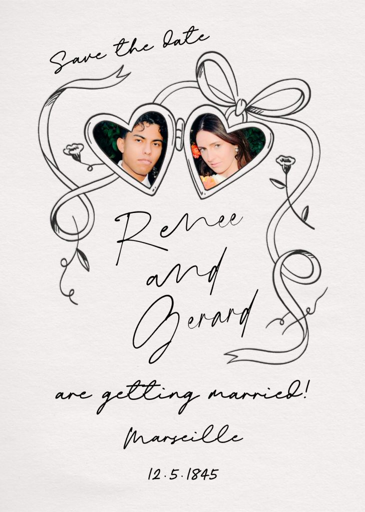 Locket Photo Invitation