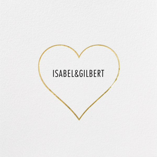 heart line non-photo - Save the Date by Paperless Post