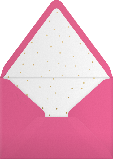Pink Birthday Cake Invitation Envelope
