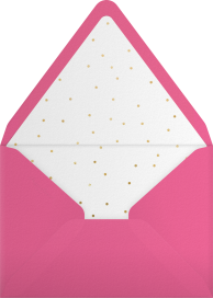 Pink Birthday Cake Invitation Envelope