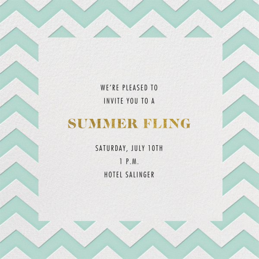 Chevrons - Square by Paperless Post