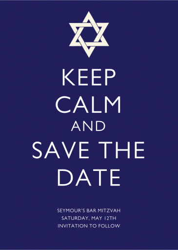 Royal Blue - Save the Date by Paperless Post