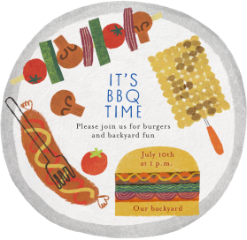 Grill Time - Party Invitation by Maisy Summer