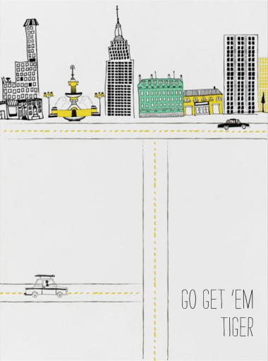 Go Get Em Tiger - Good Luck Card by Mr. Boddington's Studio