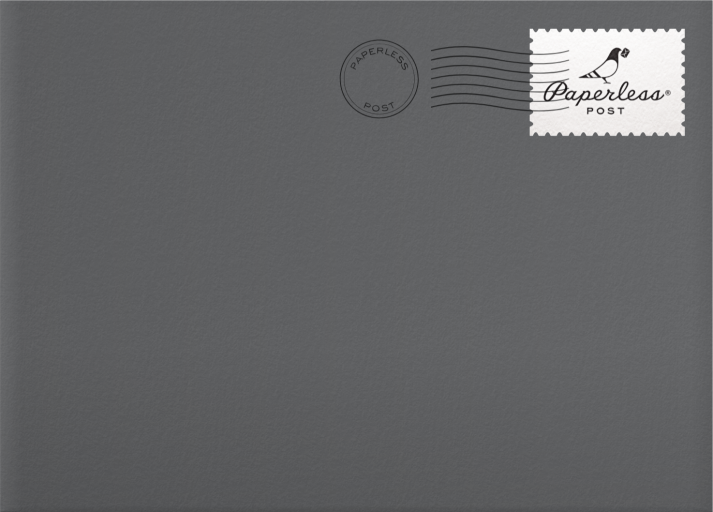 Photo Yearly Review Holiday Card Envelope