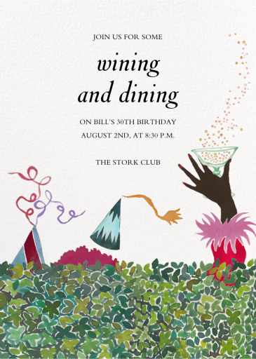 Hedge Party - Invitation by Happy Menocal