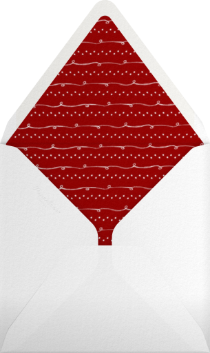 Christmas Cardinal - Paperless Post Envelope