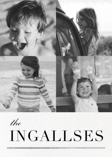 3/4 Portrait (Photo) - New Year's Card by Paperless Post