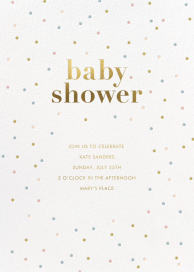 Mellow Dots - Baby Shower Invitation by Sugar Paper