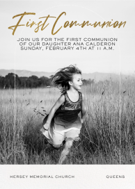 Slender Arch - First Communion Invitation by Paperless Post
