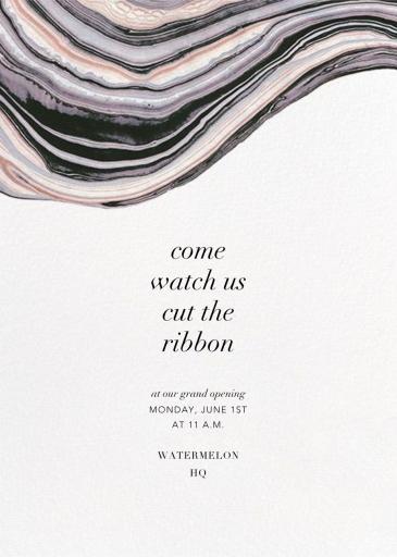 Marbleized (Invitation) by Kelly Wearstler