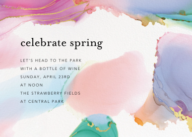 Gilded Rainbow - Spring Party Invitation by Ashley G