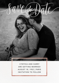 Saint-Preux (Photo) - Save the Date by Paperless Post