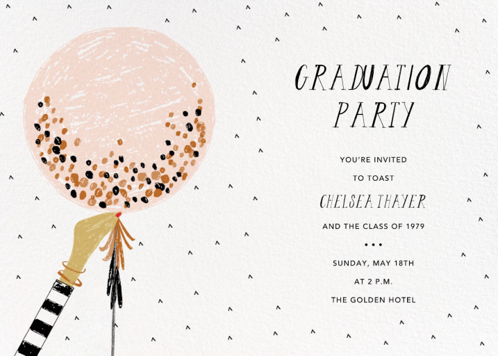 Ready to Burst - Graduation Party Invitation by Mr. Boddington's Studio