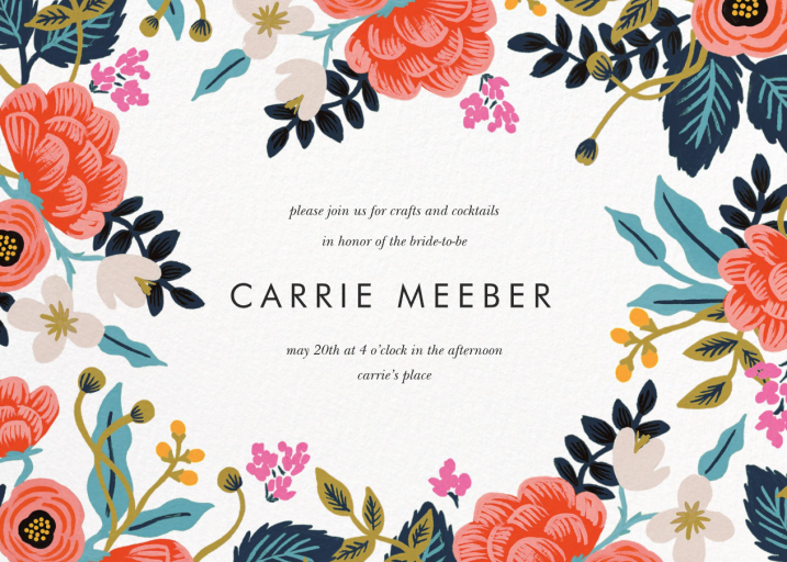 Birch Monarch (Frame) - Bridal Shower Invitation by Rifle Paper Co.