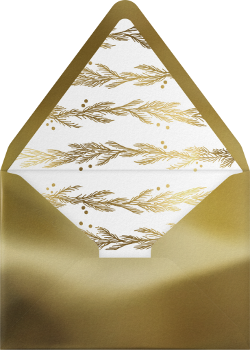 Festive Winter Pine - Paperless Post Envelope