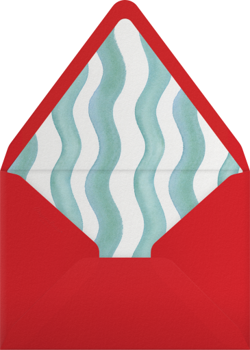 Watercolor Seashell Invitation Envelope