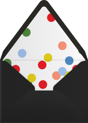 Colorful Confetti NYE Invitation Envelope