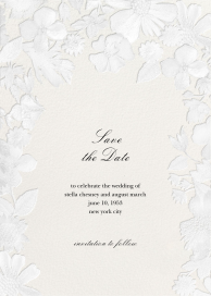 Enchanted Garden Embossed - Save the Date by Oscar de la Renta