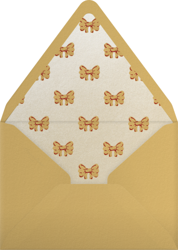 Golden Wreath - Paperless Post Envelope