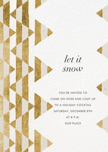 Tilt - Winter Party Invitation by Kelly Wearstler