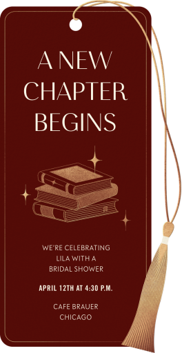Bookmarked - Bridal Shower Invitation by Paperless Post